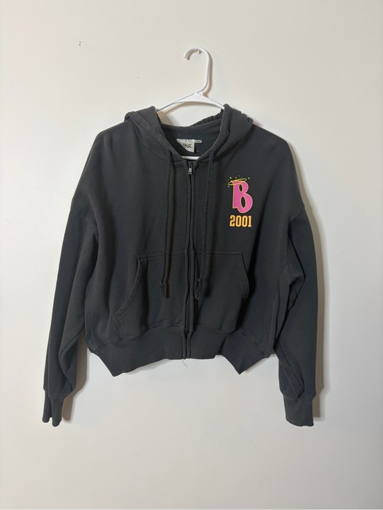 Bratz Tops - Black Zip-Up Hoodie Large